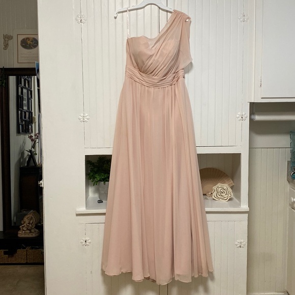 Mori Lee 2155 One-Shoulder Bridesmaid Dress - Picture 1 of 12